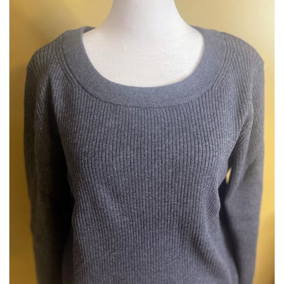 Splendid Charcoal Gray Rumi Rib Knit Sweater Size Large NWT - Picture 2 of 5